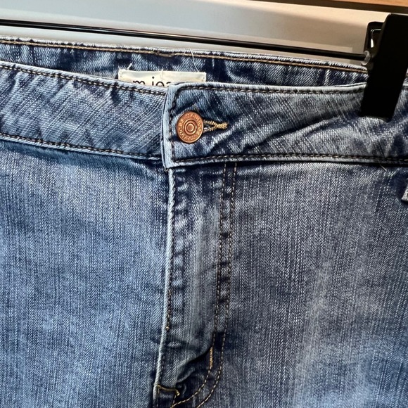 m Jeans by Maurice Slim Straight Denim Blue Wash Jeans Women's Size 22W Long - Picture 3 of 8